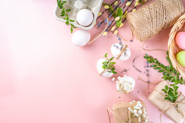 Zero waste Easter background