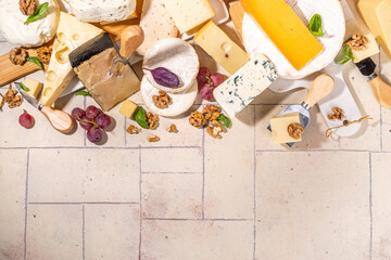 Different sorts of cheese