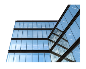 Modern glass building