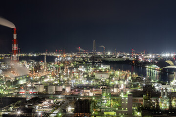 Fototapeta premium 美しい夜景 四日市市