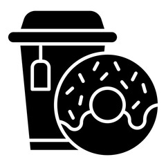 drink and donut icon
