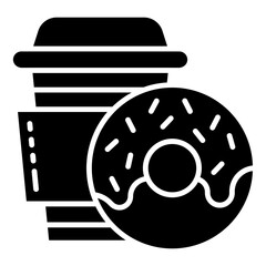 drink and donut icon