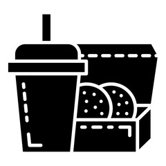 drink and lunch box icon