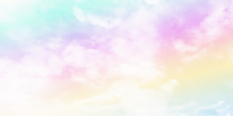 Fototapeta na wymiar Subtle pastel background of clouds in the sky
