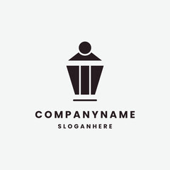 Lantern logo template vector illustration design