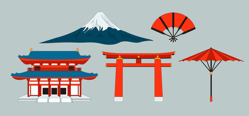 Set Collection Japanese Element Decoration
