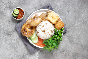 Nasi Tutug Oncom is a Traditional Sundanese Rice made from Rice with Fermented Tempeh Named Oncom.