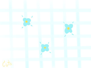 Flowers Blue Cute wallpaper