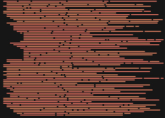 Code on screen vector illustration, flat cartoon coding lines simulation