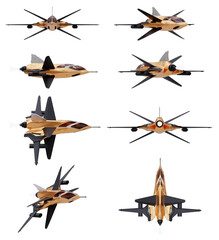 3d spaceship isolated © onay
