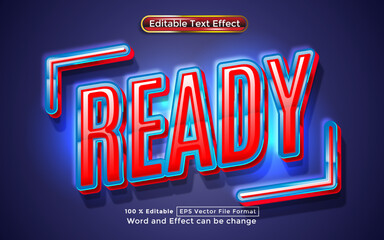 Ready text editable vector text effect