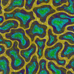 Seamless retro pattern with abstract ornament. illustration for print design on fabric and paper. Design for a postcard, wrapper or package.