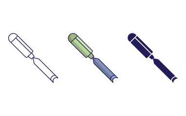 Chisels vector icon