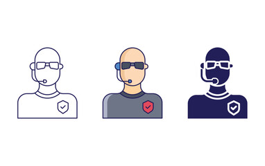 Fototapeta premium Bouncers vector icon