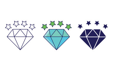 Dimond vector icon