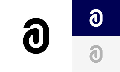 letter A lowercase initial logo design vector