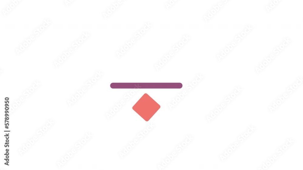 Fototapete animated cube and circle indicator. shape morphing. 4k video footage with alpha channel transparency