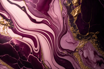Pink and Gold Marble Luxury background texture design for wedding invitation card, cover, packaging, advertasing, fashion, site. Generative ai.