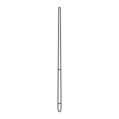 Small Thin Painting Brush Stationary Collection Tools Black And White Line
