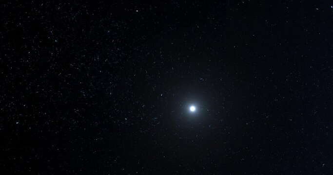 Remote star and dark starry background animation.