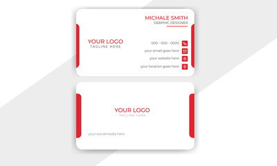 Creative and modern business card, Vector illustration design, Visiting Card
