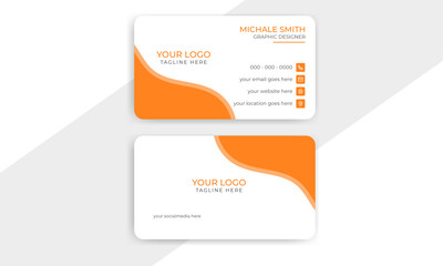 Creative modern name card, Business card template, Visiting card, Professional business card