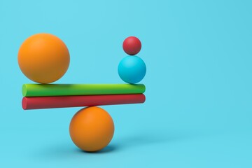 Geometric shapes in impossible balance