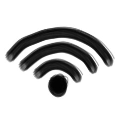 Hand drawn cartoon wifi icon