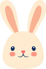 Obraz premium Easter cube bunny little rabbit for holiday design concept.