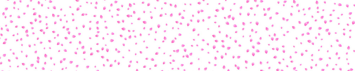 flurry of pink cherry blossom petals on transparent background	