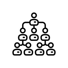 HR Planning icon in vector. Logotype