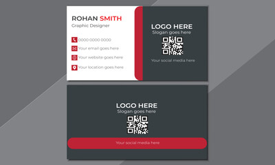 Creative and modern business card template. Visiting card for business and personal use. Vector illustration design.