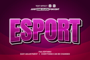 Sport day event vector text effect editable