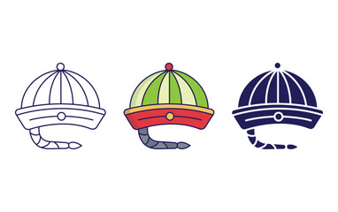 Fototapeta premium Chinese hat vector icon