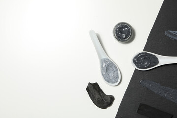 Beauty and skin care, cosmetic and charcoal