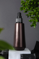 Fototapeta premium Beauty and skin care, cosmetic and charcoal