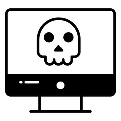 Computer hacking vector design in modern style, premium icon