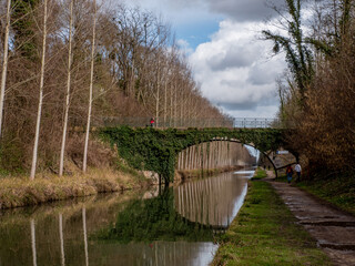 Pont sur le canal de l'Ourq