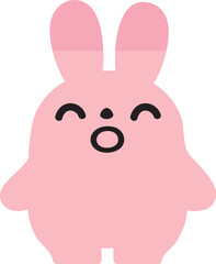 うさぎのイラスト_笑顔