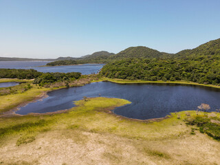 Fototapeta na wymiar Landscape of Isimangaliso wetland park on South Africa