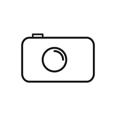 Editable Icon of Camera, Vector illustration isolated on white background. using for Presentation, website or mobile app