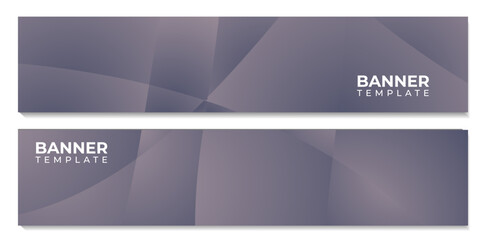 set of banner template with wave colorful