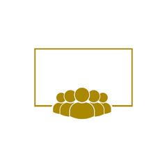 People watching TV icon isolated on transparent background