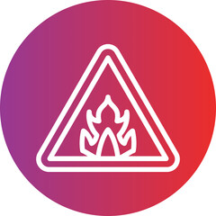 Vector Design Flammable Icon Style