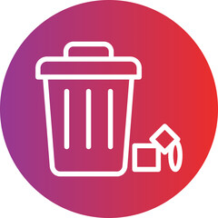 Vector Design Waste Icon Style