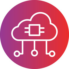 Vector Design Cloud Computing Icon Style