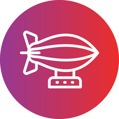 Vector Design Zeppelin Icon Style