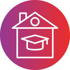 Vector Design Homeschooling Icon Style