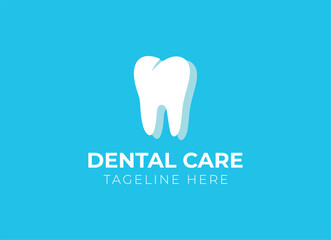 Dental clinic and dental care logo. Dentist, teeth care or oral clinic logo
