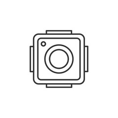 Action camera icon. Photography symbol modern, simple, vector, icon for website design, mobile app, ui. Vector Illustration